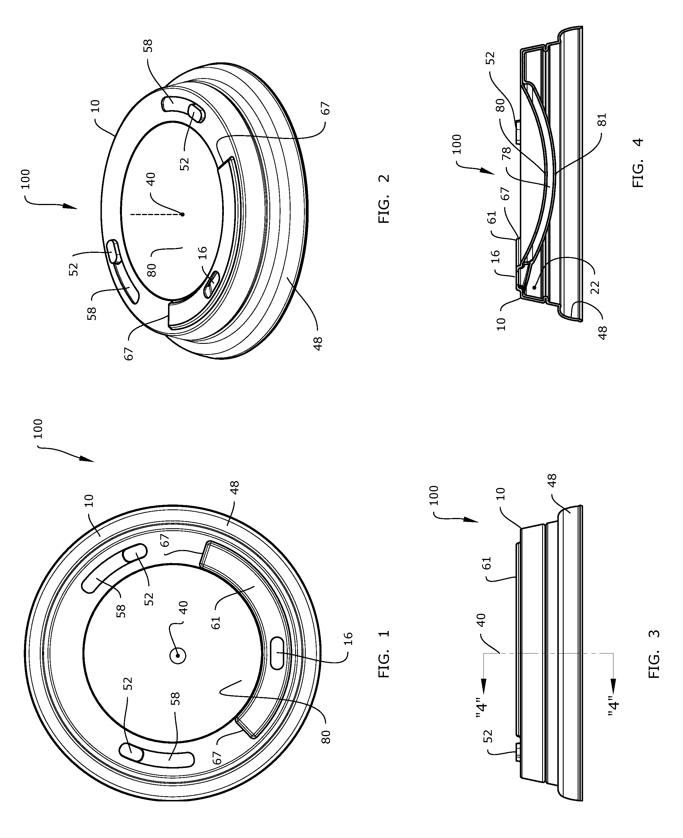 Container Lid Assembly and Insert Constructions