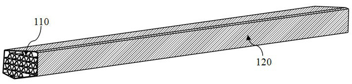 An anti-collision structure with regular polygon and equal cross-section applied to the door sill of composite materials