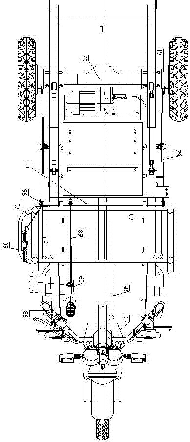 Sitting type motor tricycle provided with pedals
