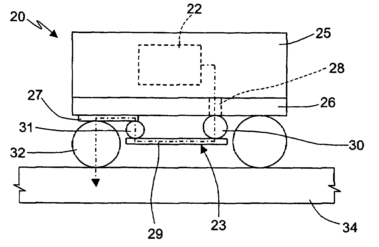 Portable apparatus with an accelerometer device for free-fall detection