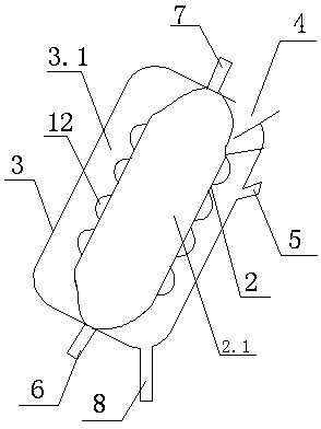 System for power generation by utilizing thermal decomposition gas of domestic garbage