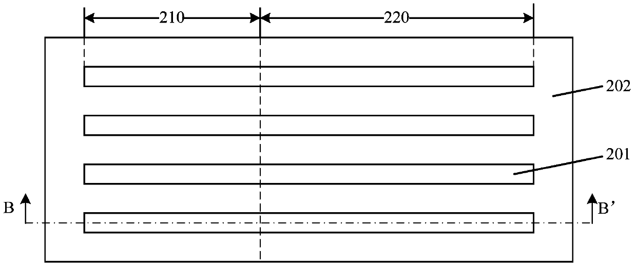 Test structure and its formation method, test method