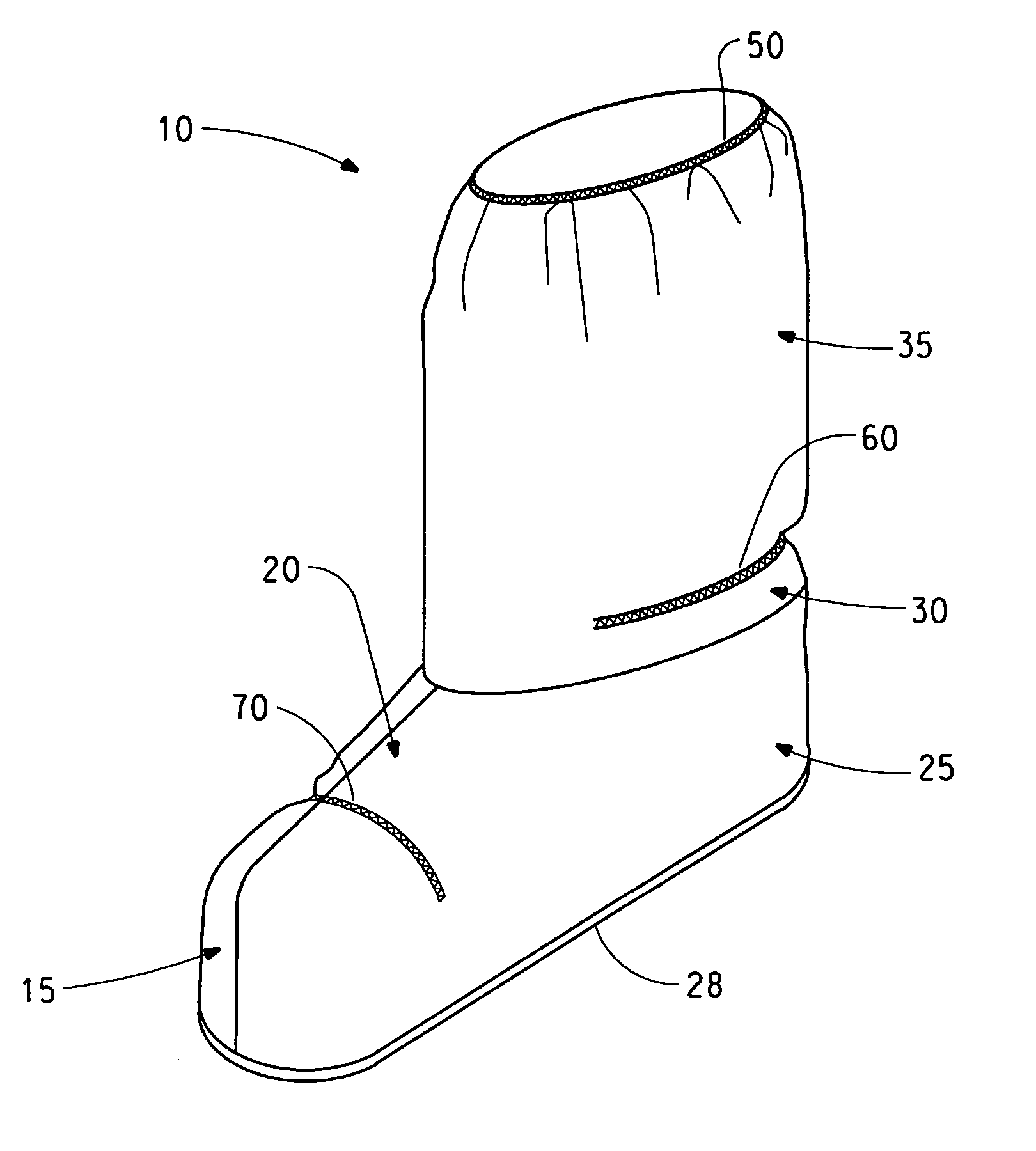 Disposable footwear cover