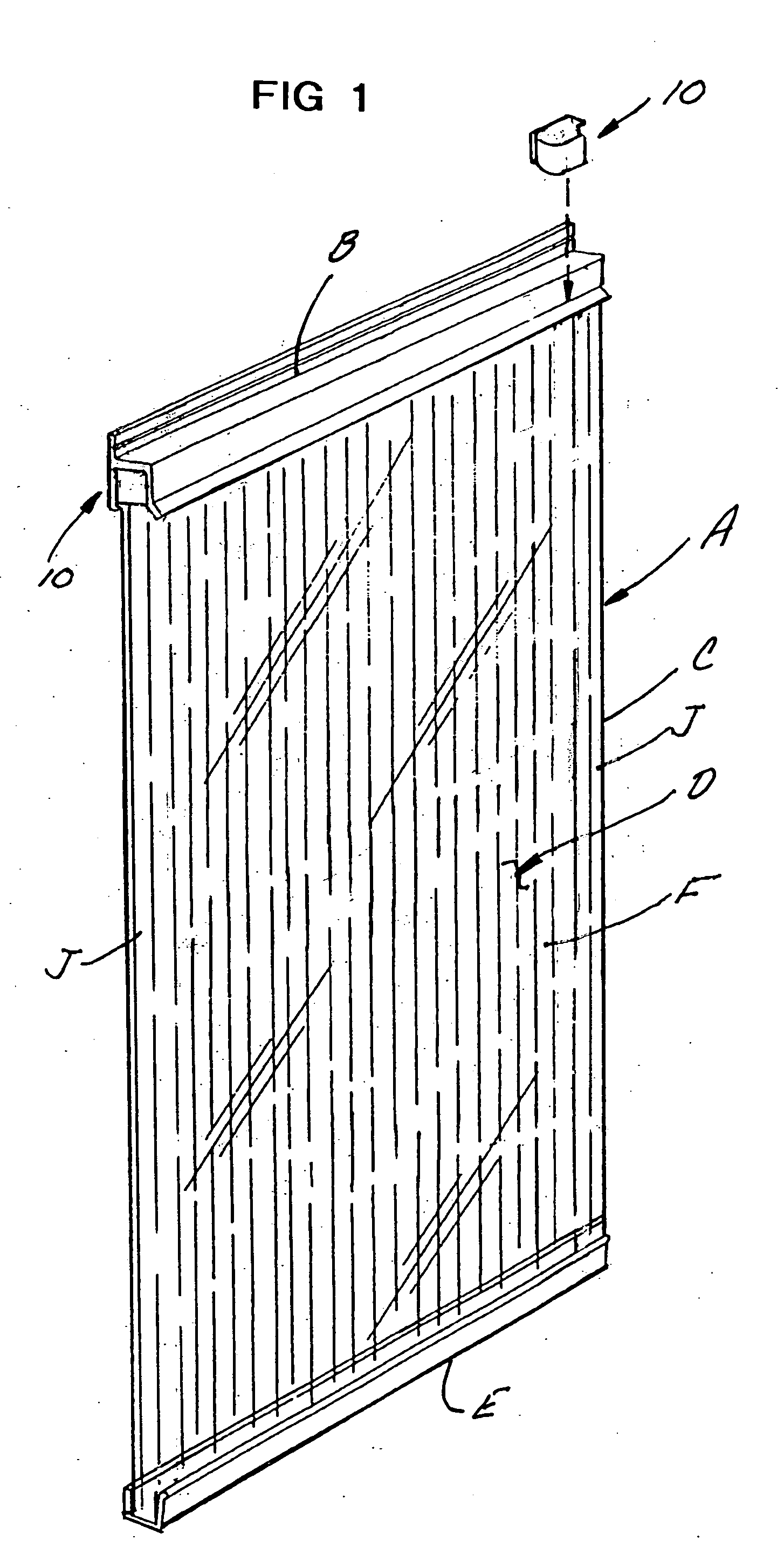 End cap for a corrugated hurricane shutter within an H-header