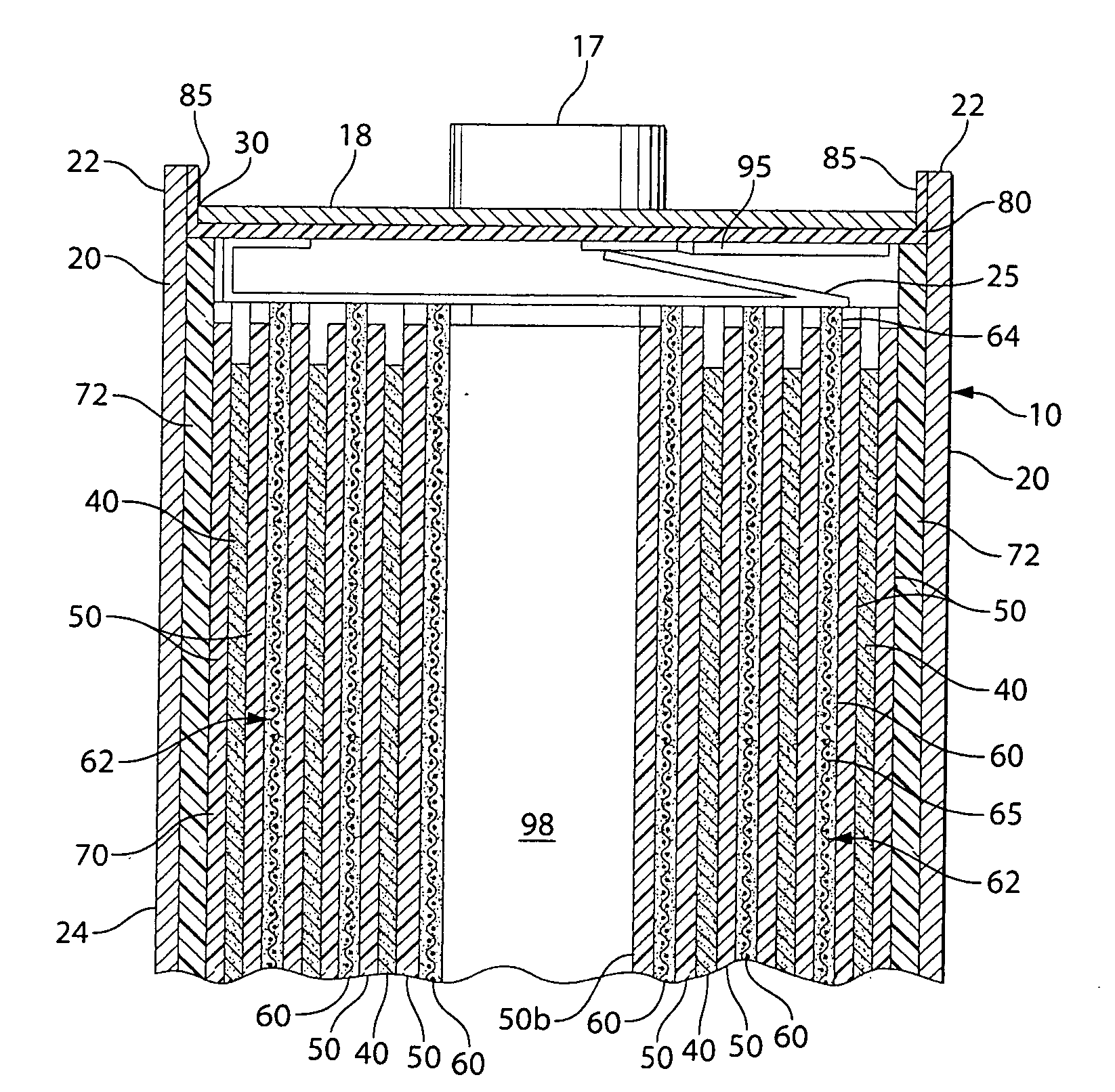Lithium cell with cathode containing iron disulfide