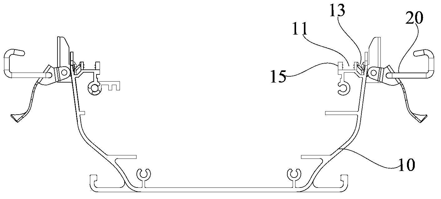 Profile stamping device and profile stamping method