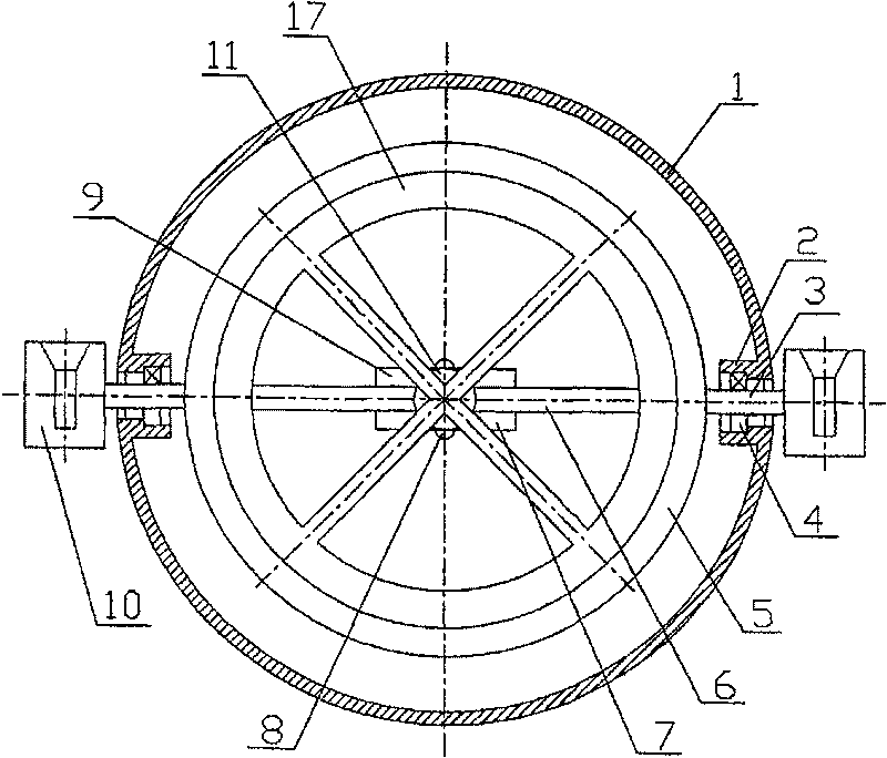 Omnidirectional moving spherical robot