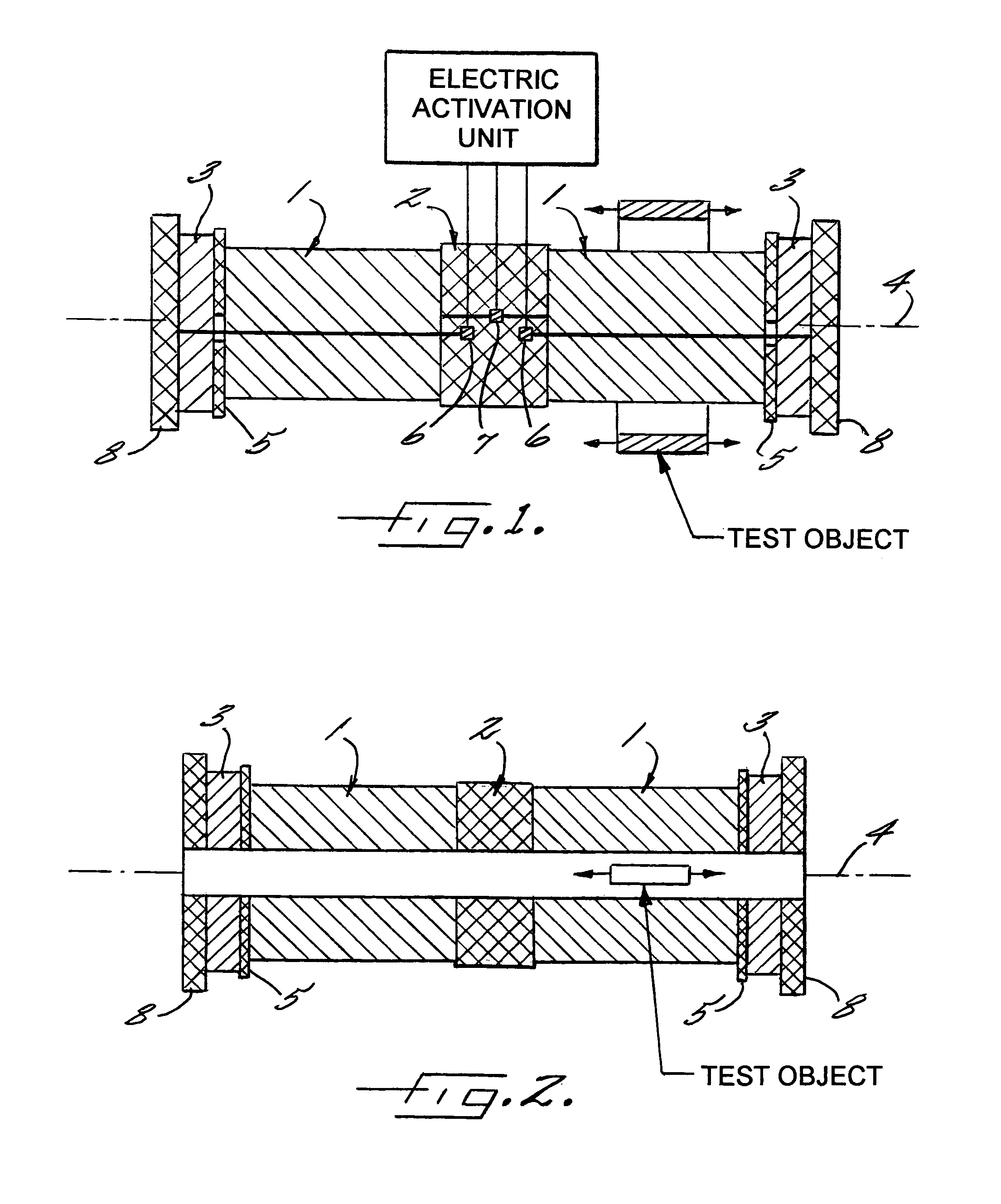 Displacement sensor with inner and outer winding sections