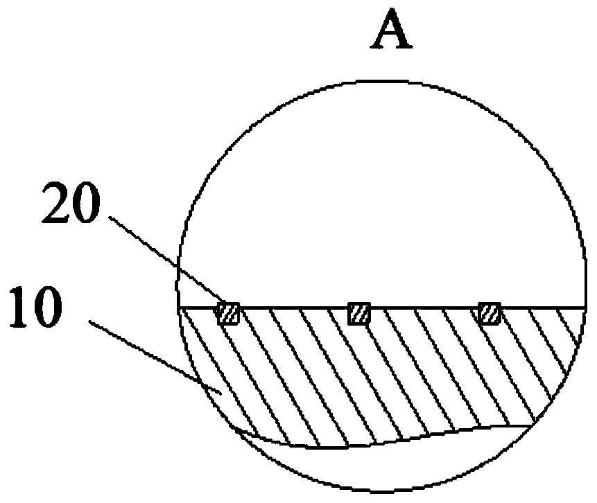 Non-stick pot and manufacturing method for same