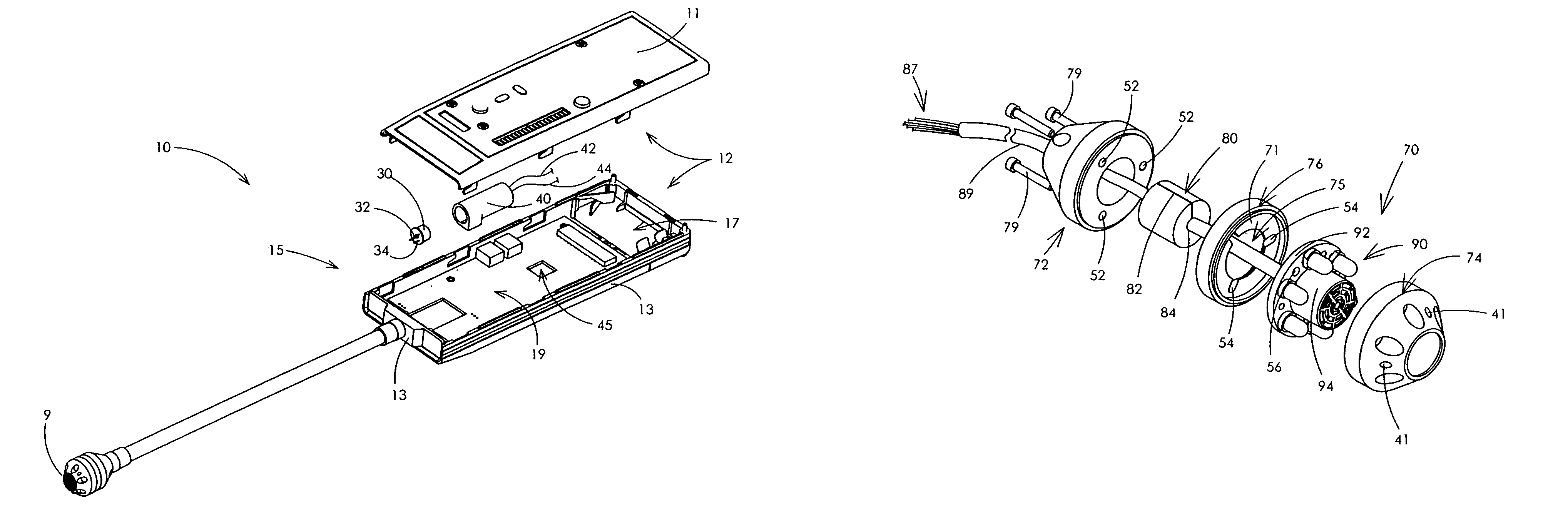 Multi-functional leak detection instrument along with sensor mounting assembly and methodology utilizing the same