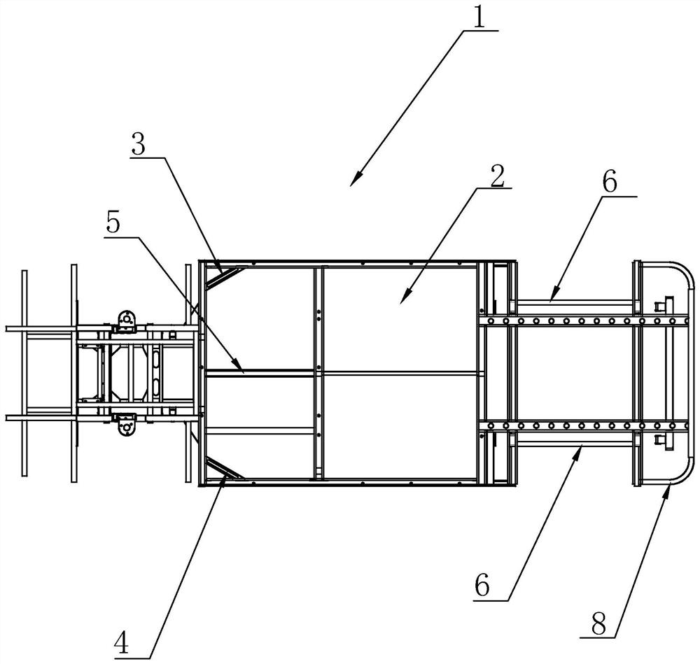 Frame of logistics vehicle