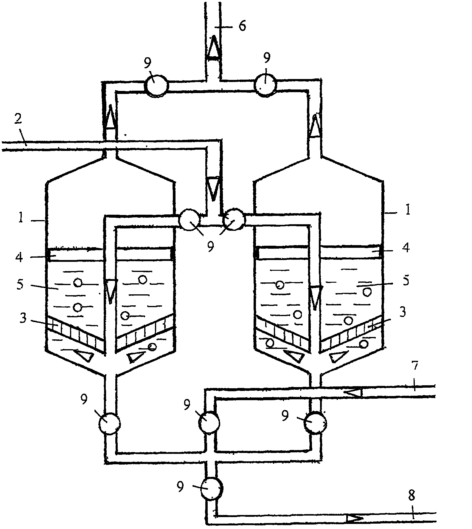 Coal-fired power plant flue gas sulfur dioxide catalytic desulfurization production and technical flow