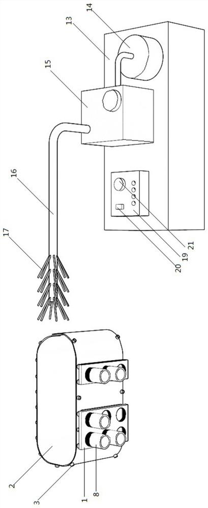 A lung-clearing and phlegm-expelling device for the elderly