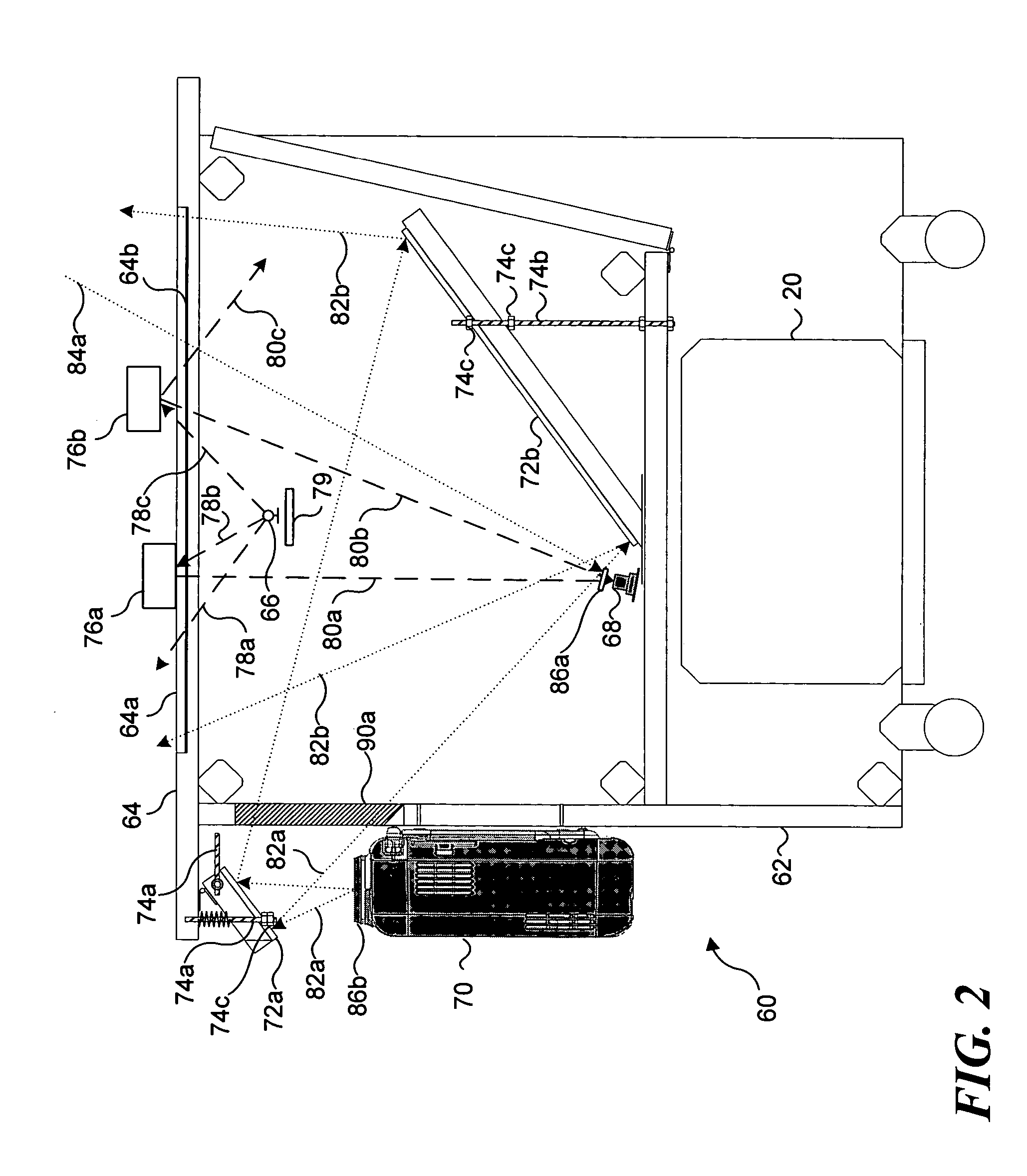 Method for controlling an intensity of an infrared source used to detect objects adjacent to an interactive display surface