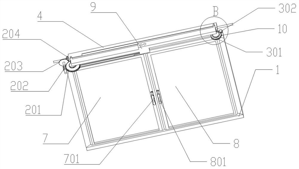 A kind of self-repellent inner pull smart window