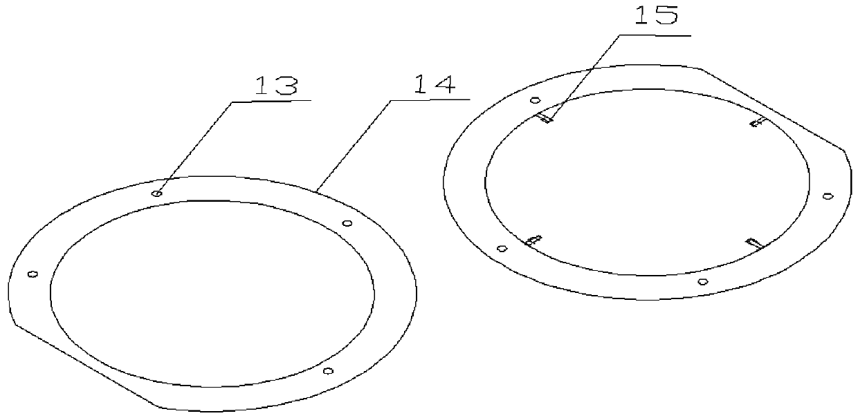 A device and method for simulating the stress on the lining support structure of the annular tunnel fluid filling