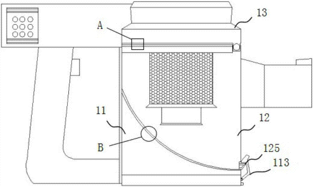 Ash removal structure of dust collector and dust collector
