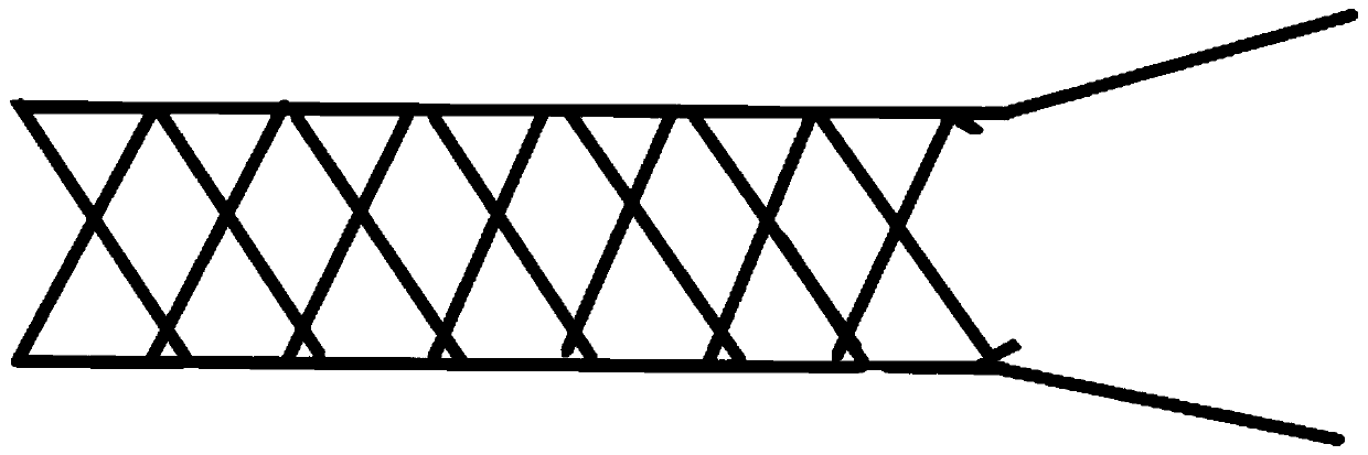 Edge closing process for integrated woven covered stent