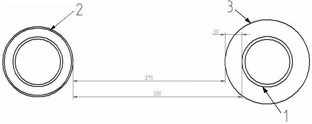 Heat insulation structure and heat insulation method of polyethylene gas pipeline