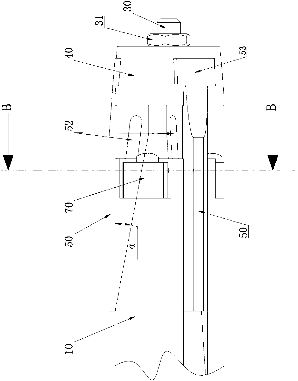 Inner hole clamping device