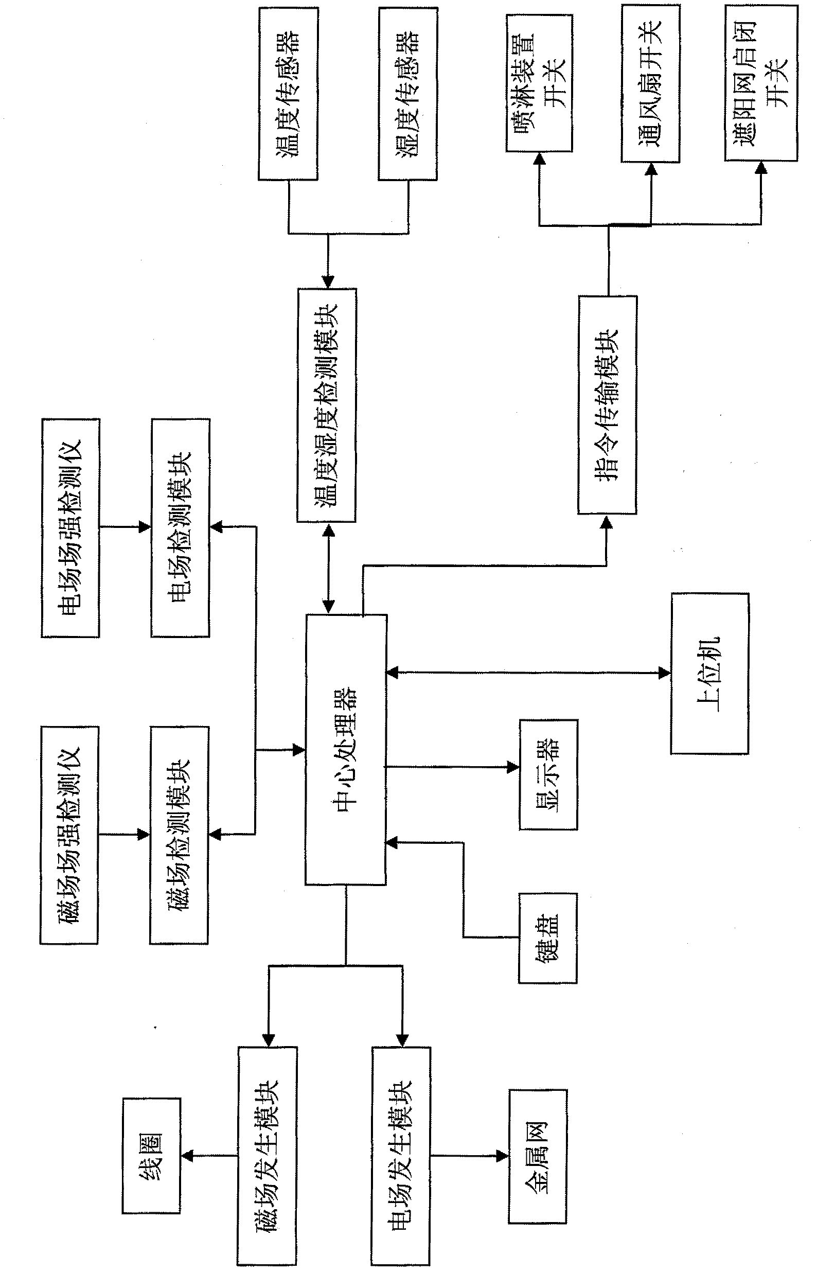 Method and system for breeding plant seedlings under compound induction of magnetic field and electric field