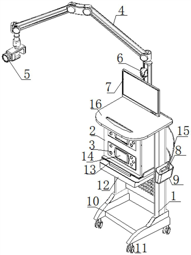 Laser surgery workstation surgery system for clinical disease treatment