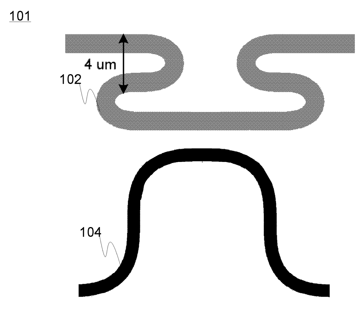 Bent optical waveguide