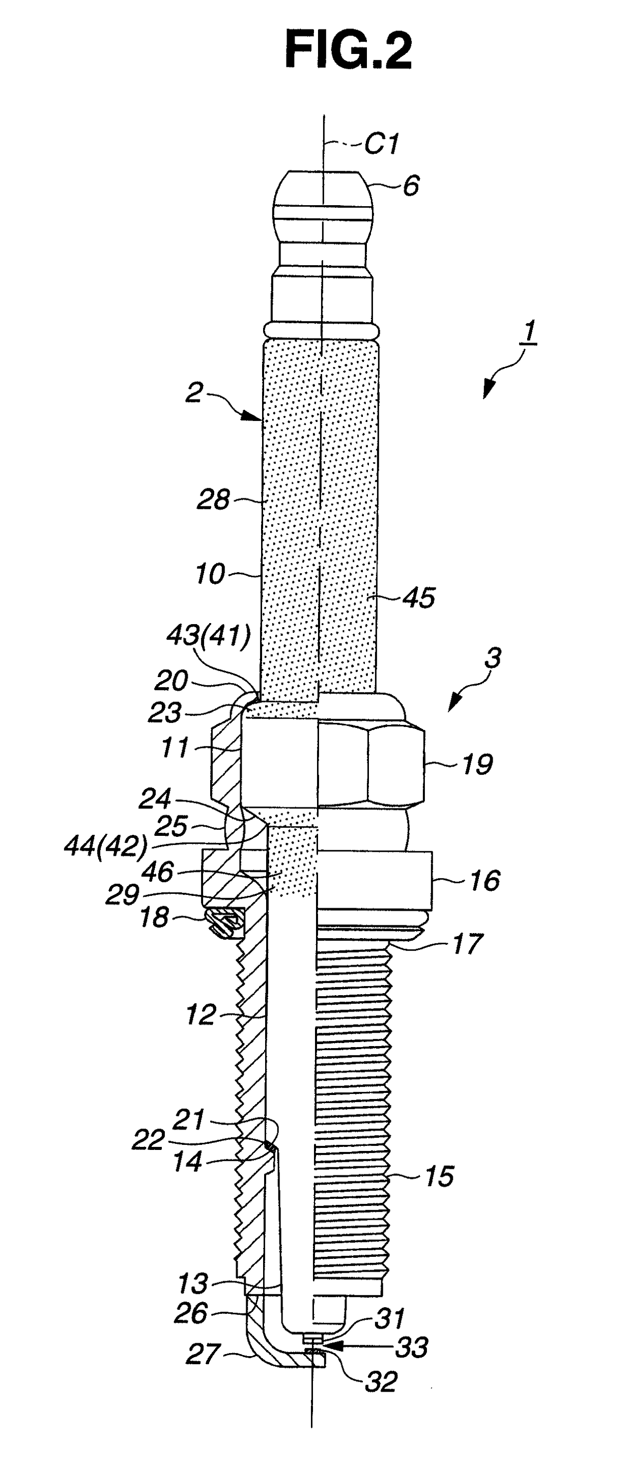 Spark plug of internal combustion engine having glaze layers on the spark plug