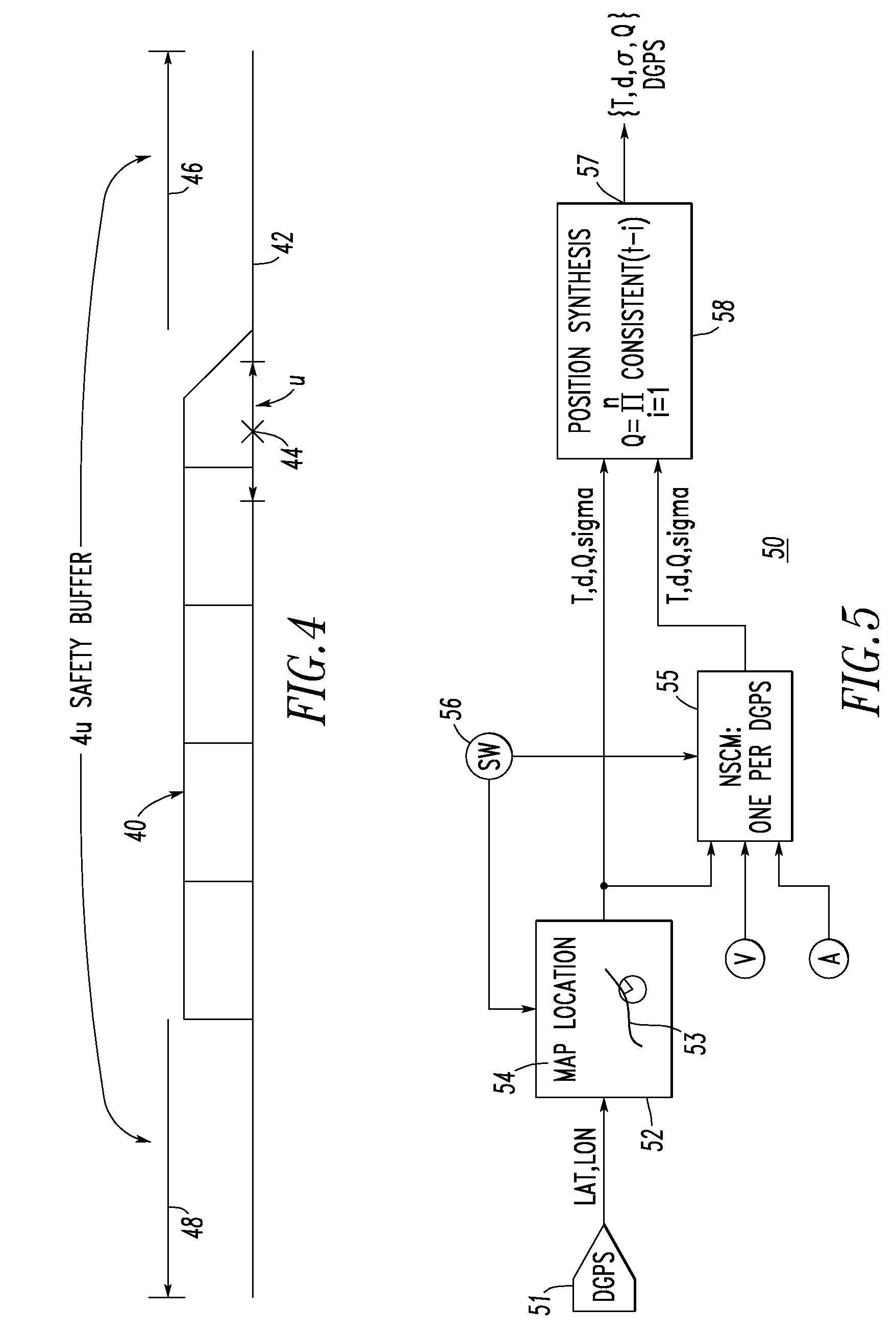 System and method for vitally determining position and position uncertainty of a railroad vehicle employing diverse sensors including a global positioning system sensor