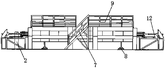 Automatic building PC component beam column mould system