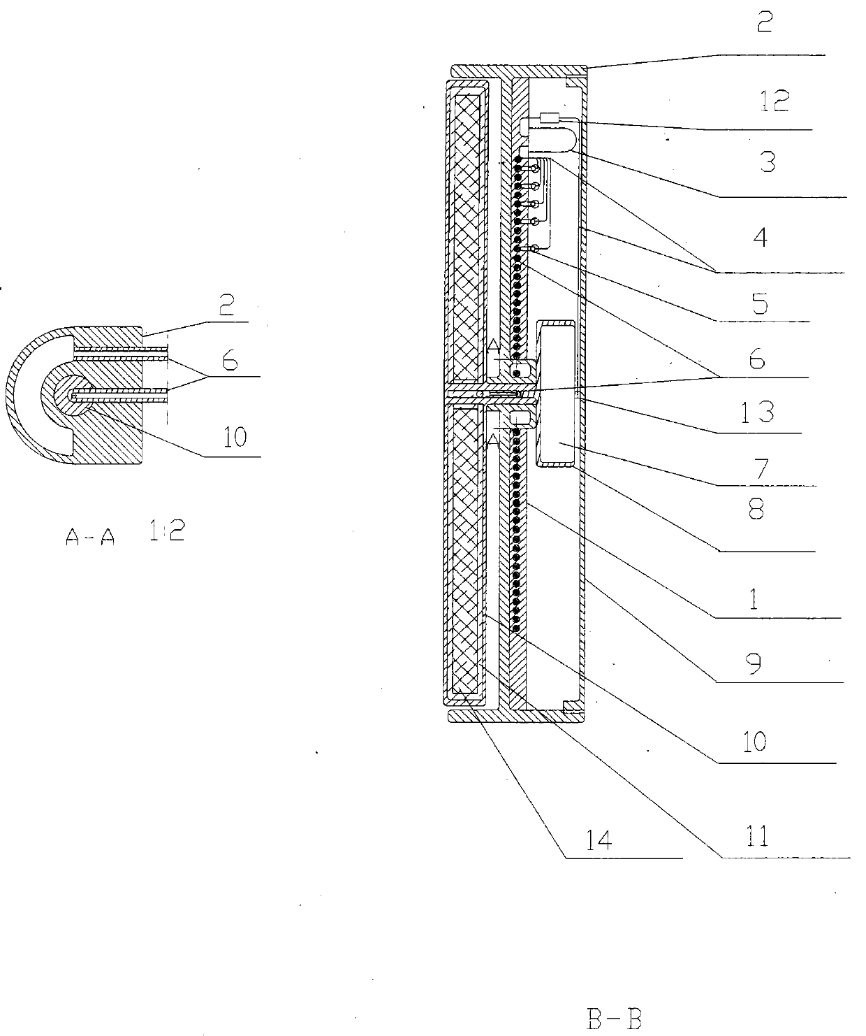 Miniature fixed-point temperature dynamic display table