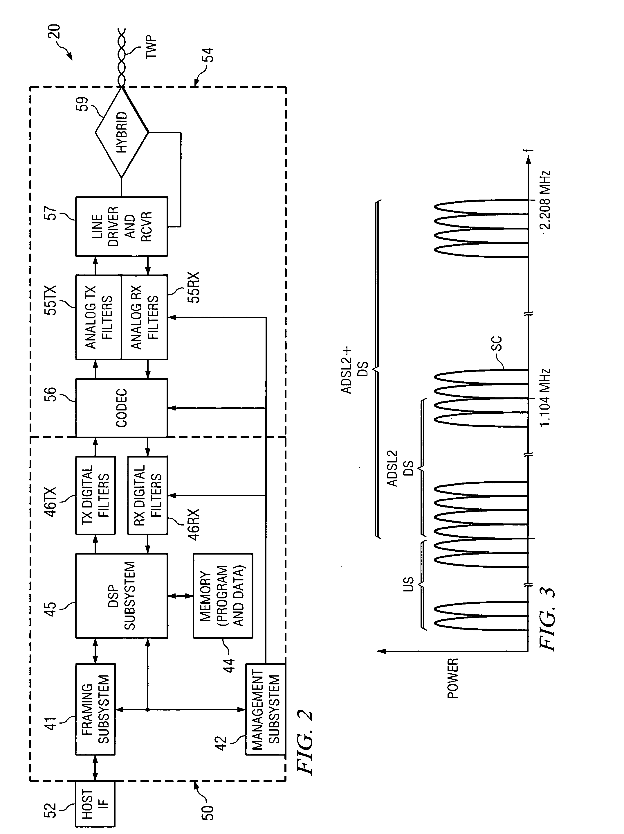 Receiver-side selection of DSL communications mode
