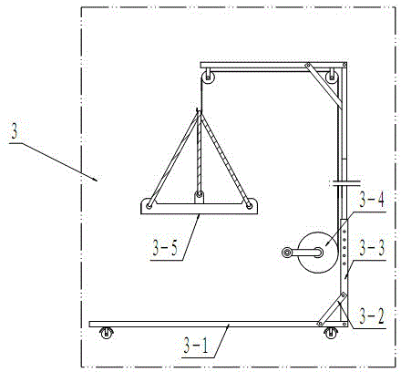 Transformer and JP cabinet disassembly and assembly lifting device