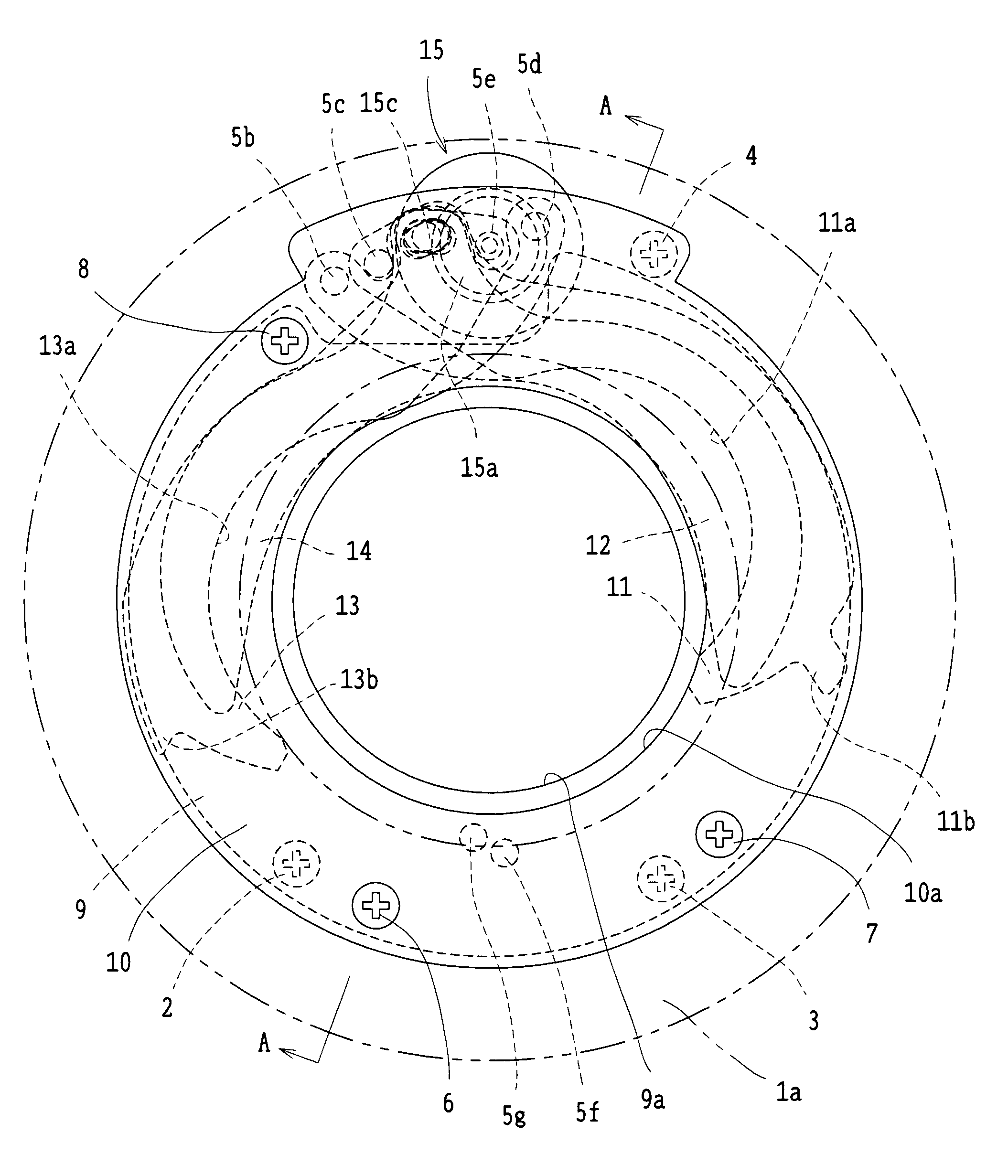 Diaphragm device for light source light adjustment