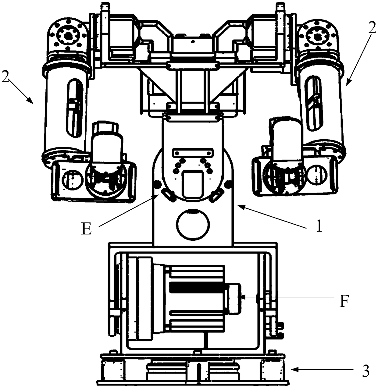 Ten-degrees-of-freedom double-mechanical-arm structure of old-age care robot