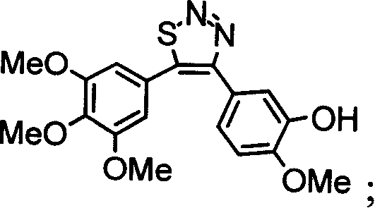 4,5-di-substituted-phenyl-1,2,3-thiadia-zole derivative, and its preparation method and uses