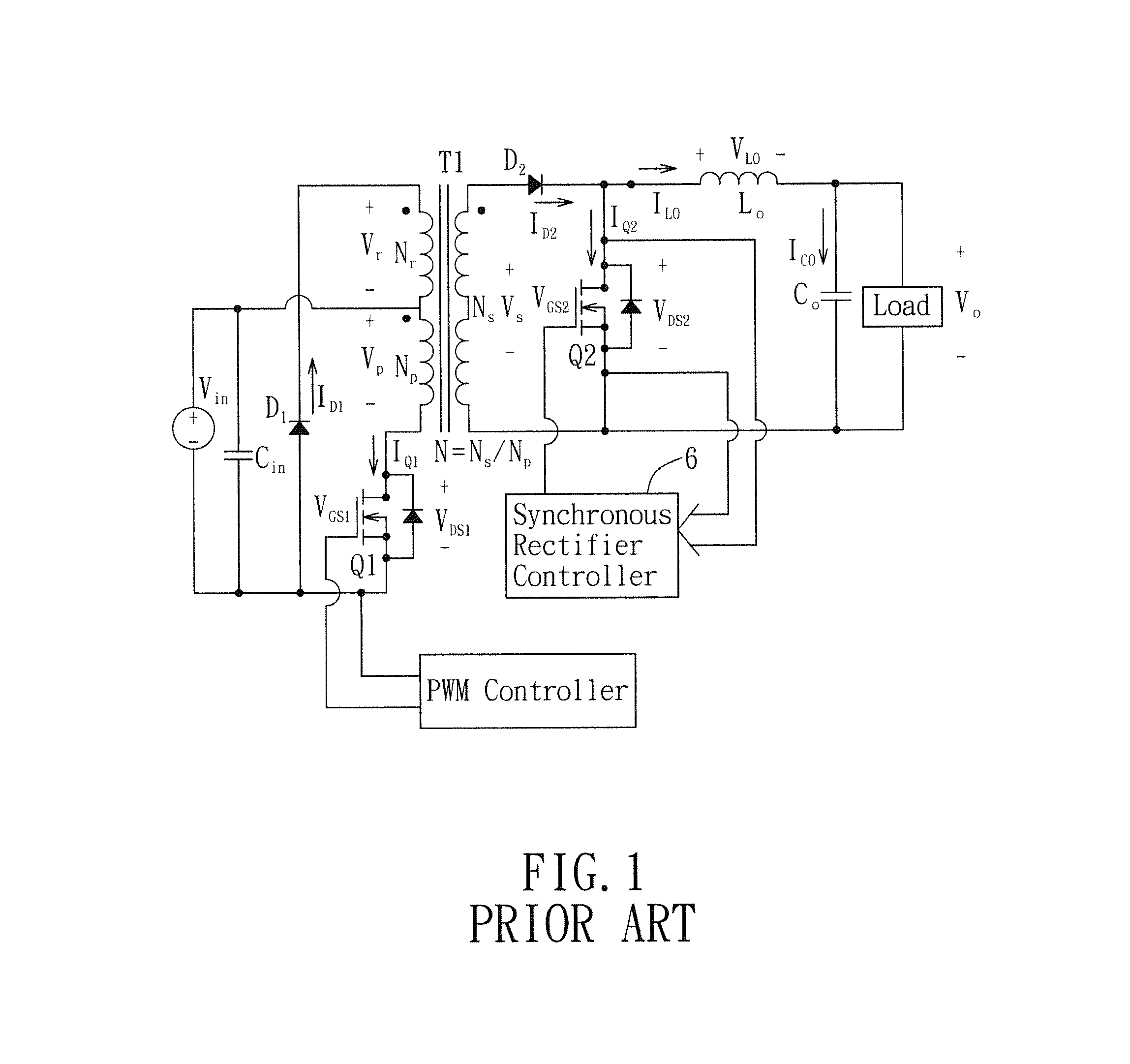 Power converting device and synchronous rectifier control circuit