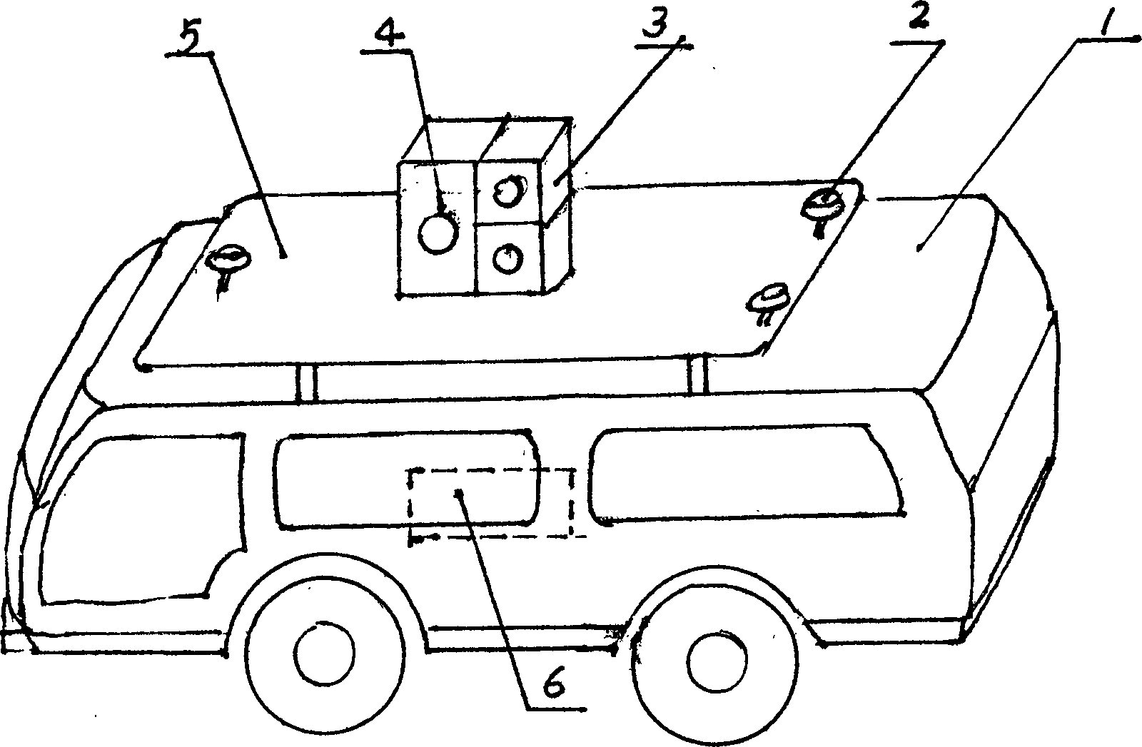 Vehicular three-dimensional measuring system and method for close-range target