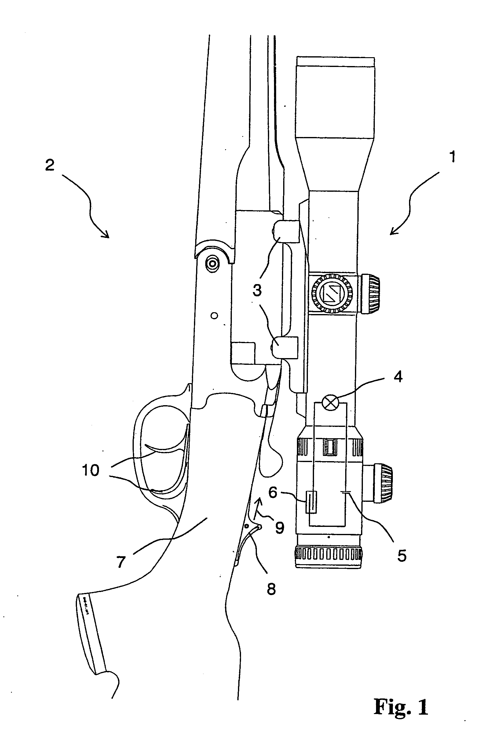 Sighting device for a firearm