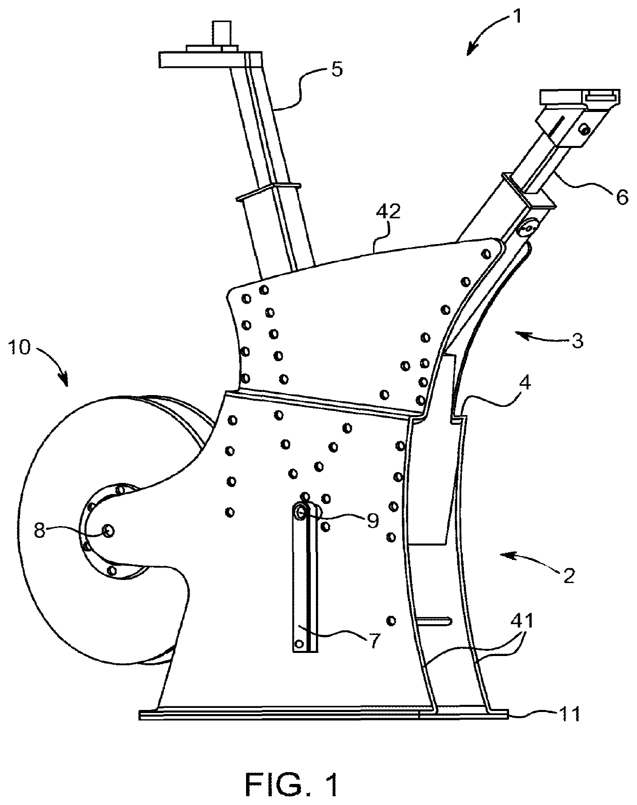 Stationary exercise apparatus for indoor cycling