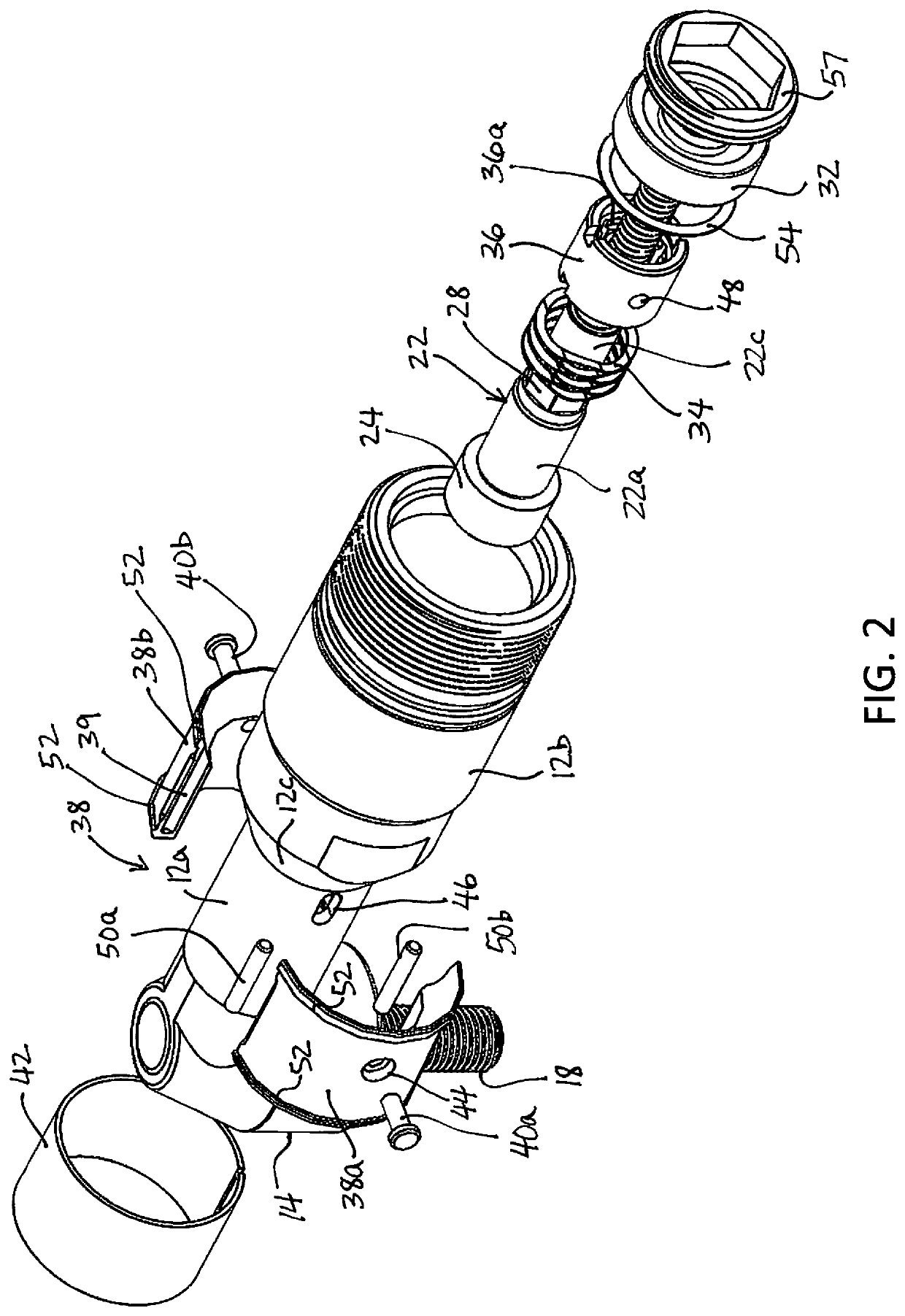 Spindle locking apparatus for a rotary power tool