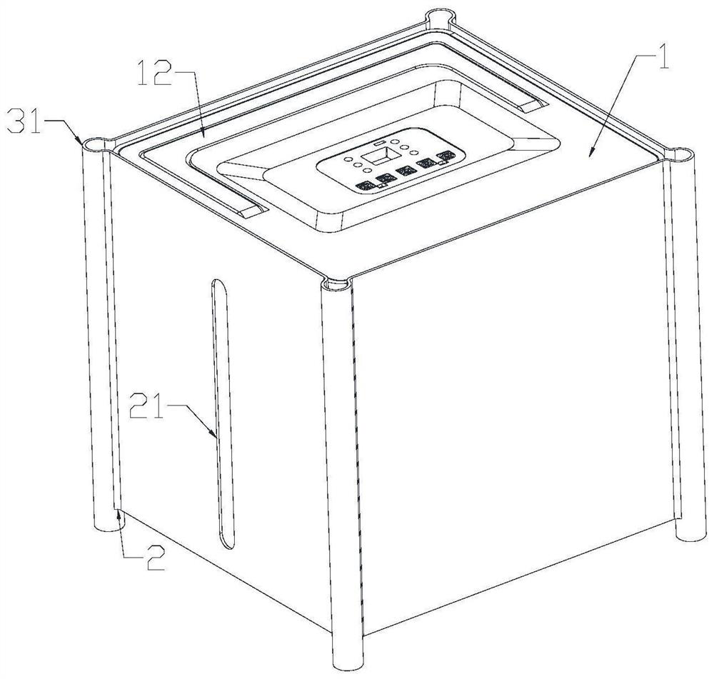 Dehumidifier capable of ascending, descending and contracting