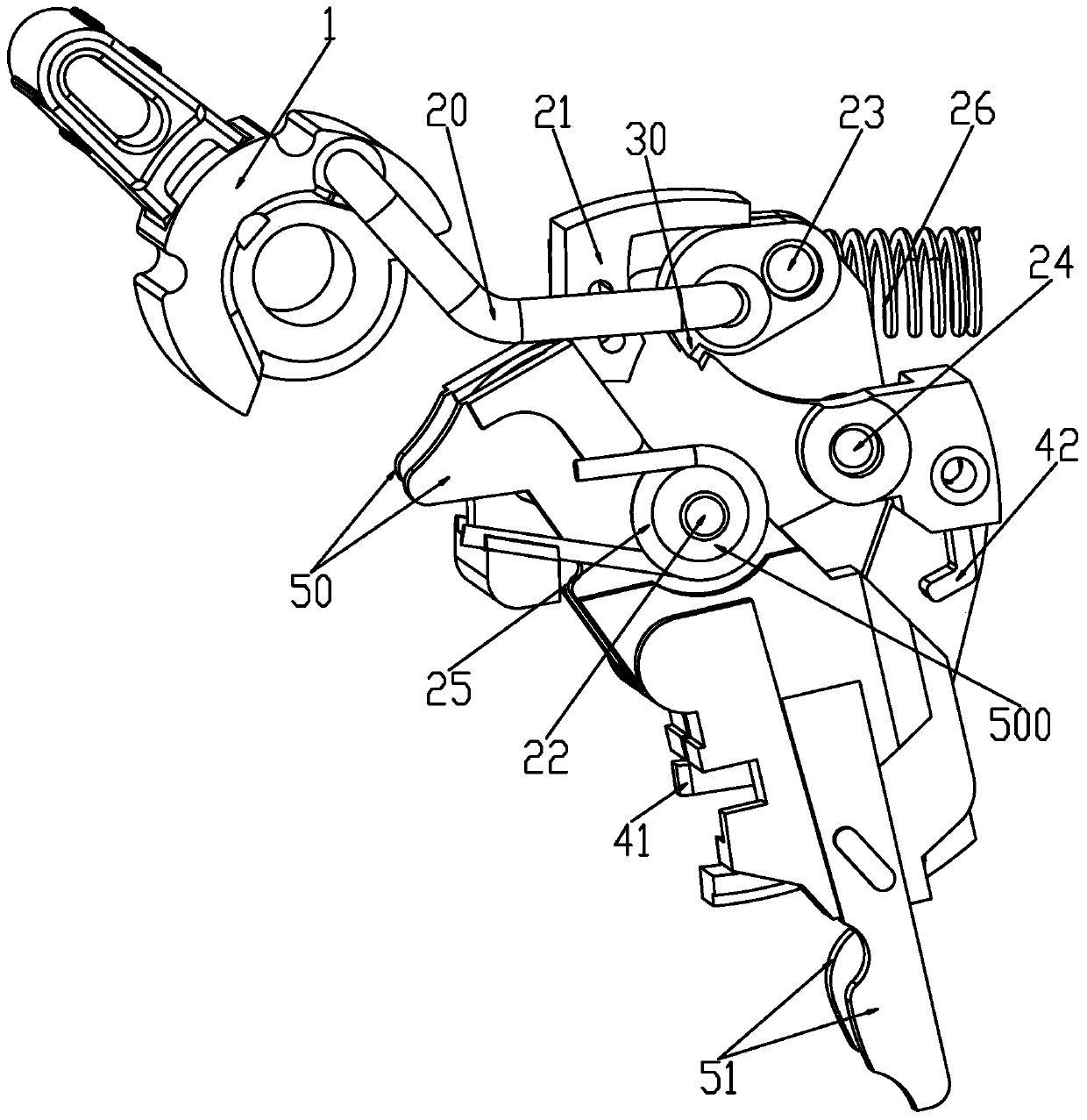 Tripping structure of circuit breaker