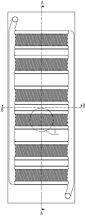 Water cooling plate for heat dissipation of high-power electrical heating element