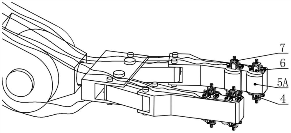 Manipulator tail end and method based on intelligent sensing of ultrasonic surface wave contact stress