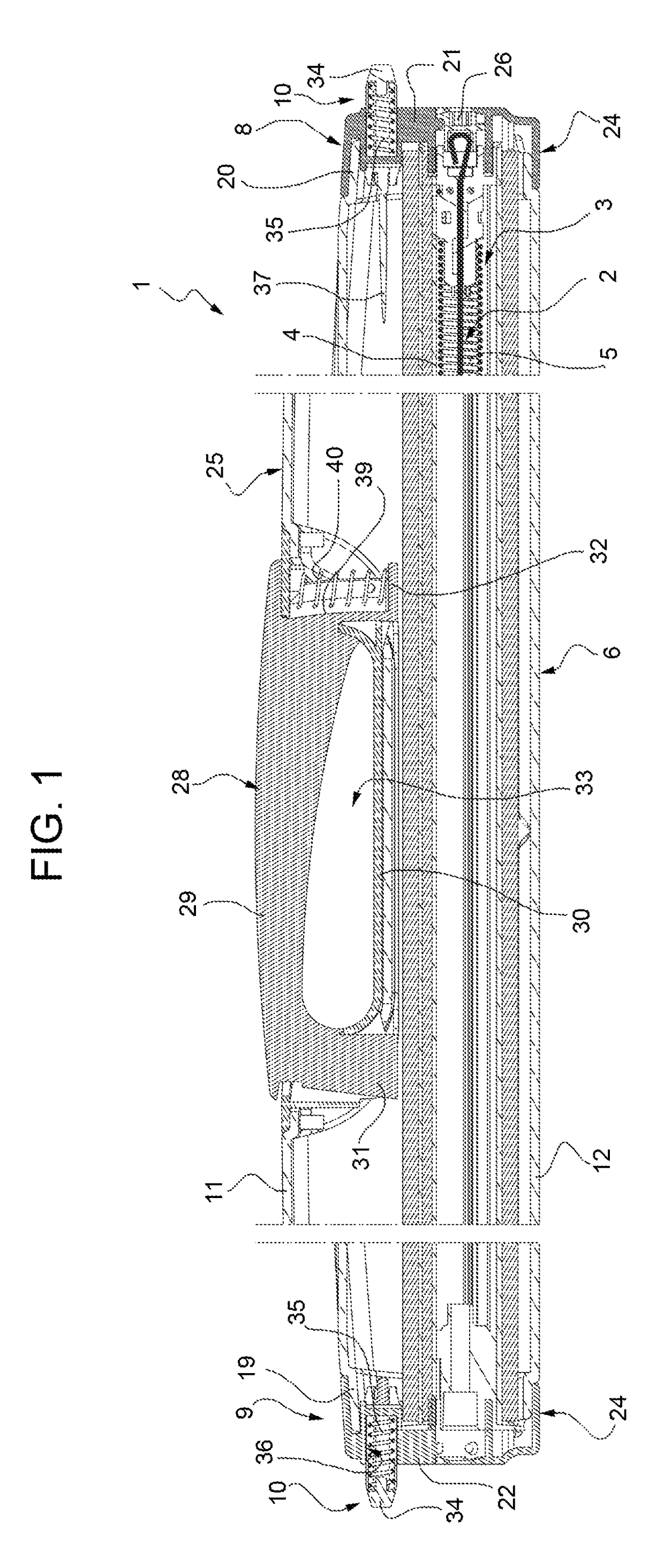 Holder of a tonneau cover or separation device for a luggage space of a vehicle
