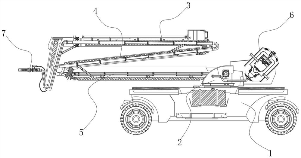 Multifunctional lifting fire-fighting robot