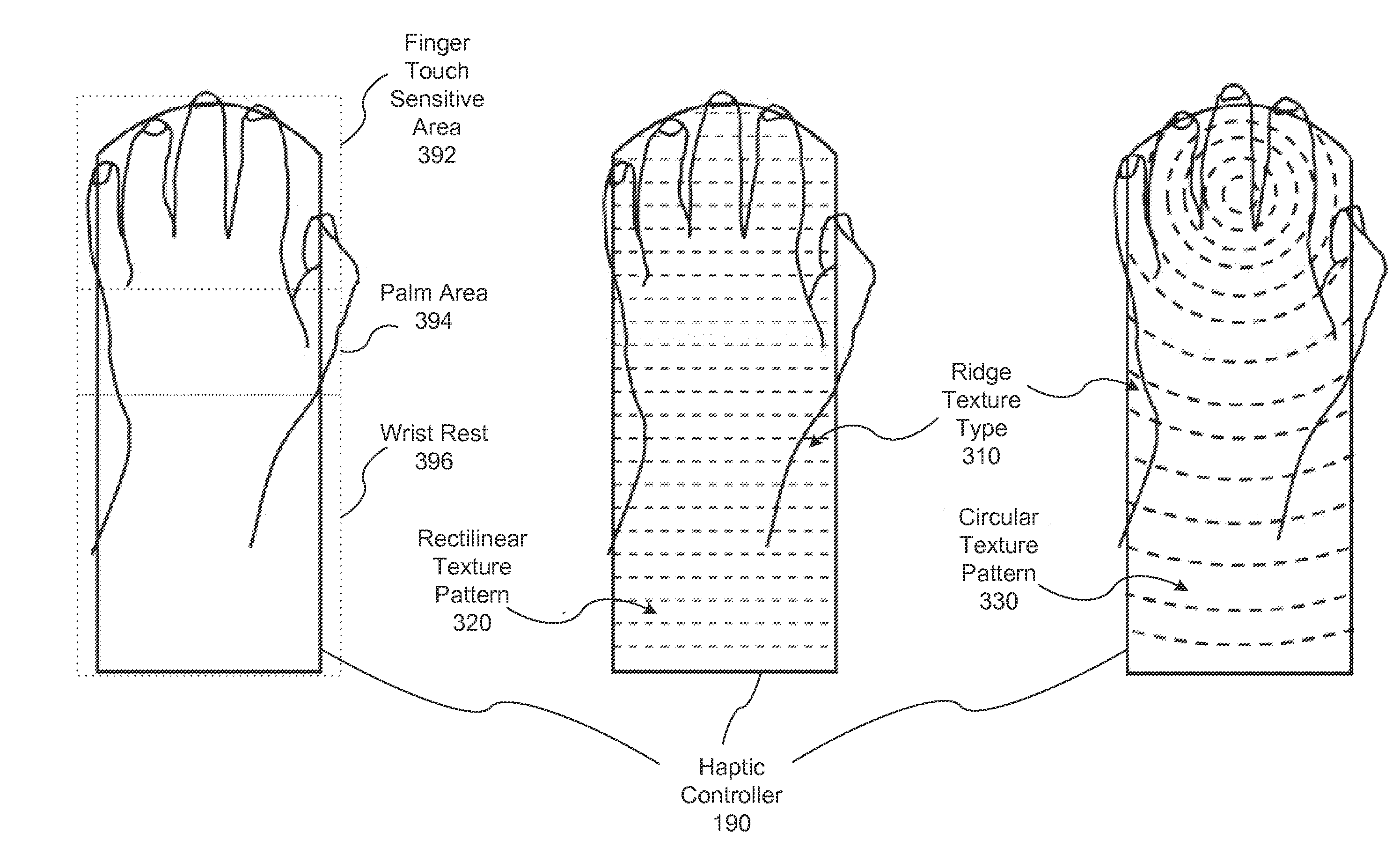 Techniques for dynamically changing tactile surfaces of a haptic controller to convey interactive system information