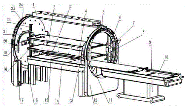 An electric turning bed for burns and scalds and its treatment method