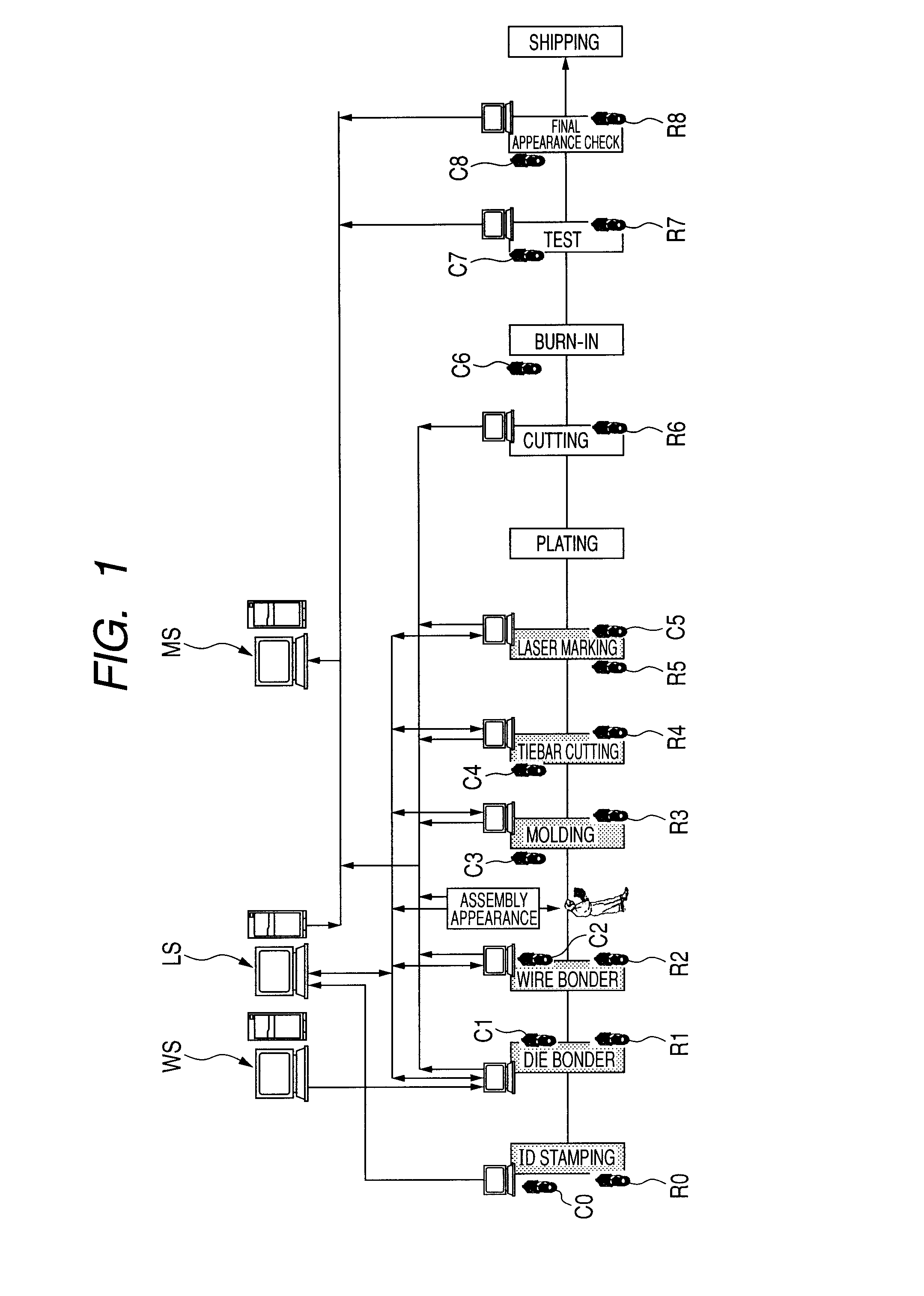 Method of manufacturing a semiconductor device using markings on both lead frame and sealing body